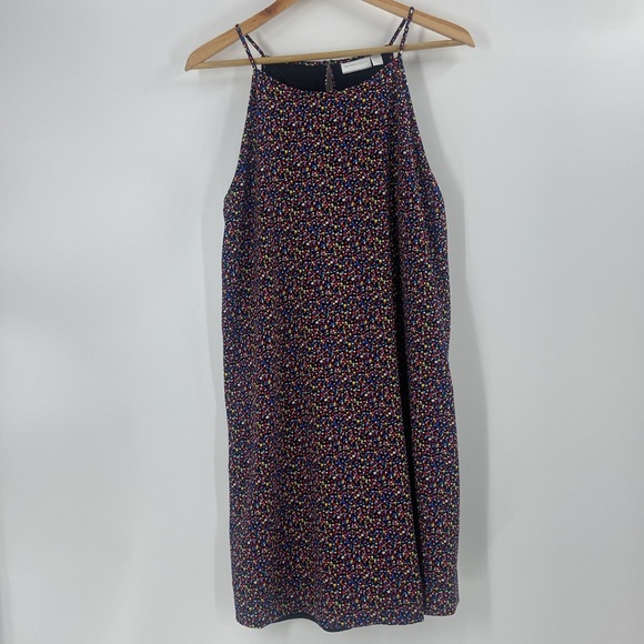 New York & Company ditzy print spaghetti strap swing dress XL - Picture 7 of 13